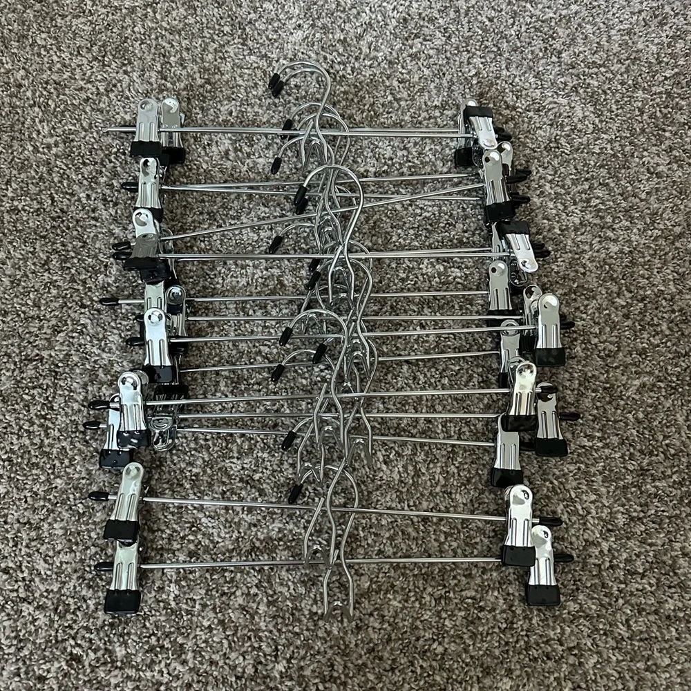 16 Metal Pant Hangers Like New